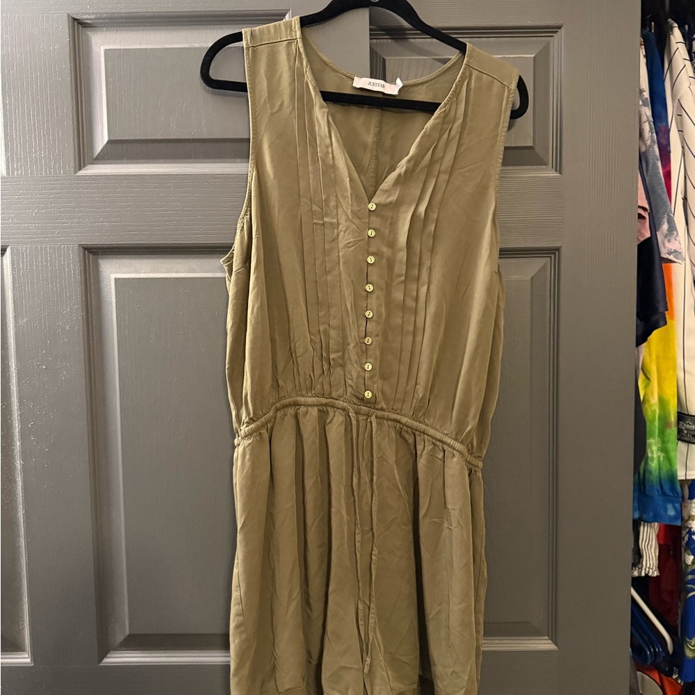 JustFab Olive Green Romper